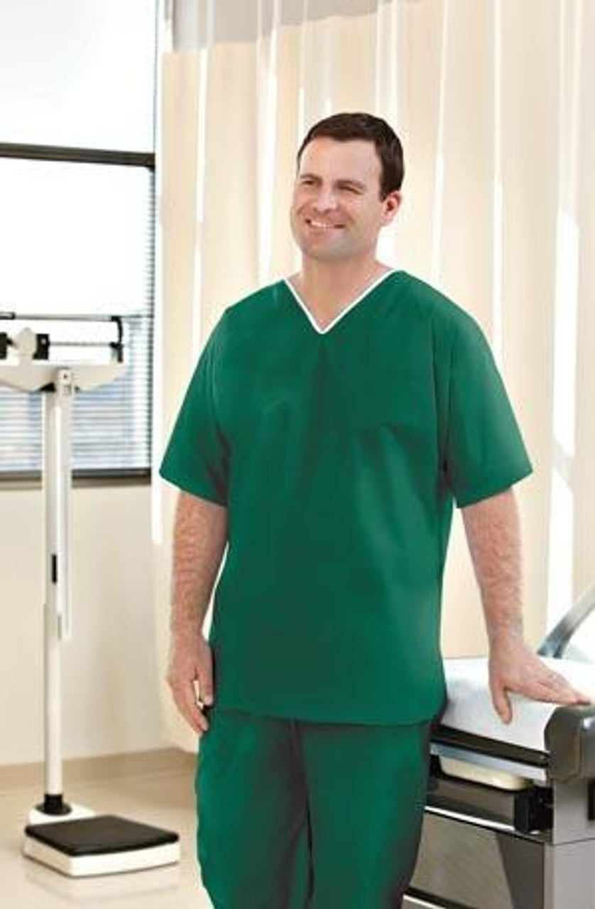 Scrub Pants, X-Small, Nonwoven, Green, 30/cs