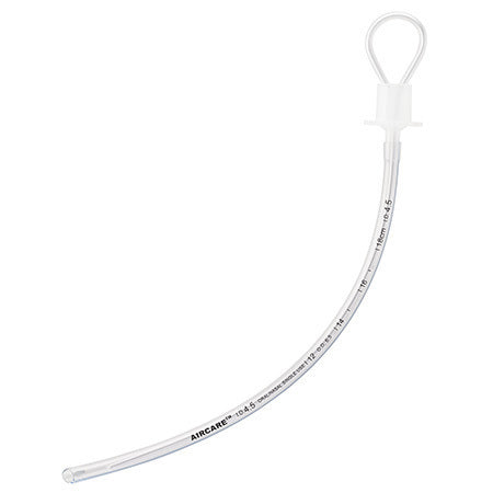 Aircare Endotracheal Tube, Uncuffed, 4.5mm, Curved, Neonate, Murphy Eye, 10/bx (US Only)