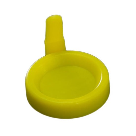 Snap Cap for Flared-Top Centrifuge Tube w/ Sanitary Grip, Yellow, 1500/cs