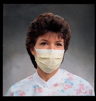Face Mask with Ear Loops, Polyethylene, Non-Medical, Blue, 50/bx, 10 bx/cs