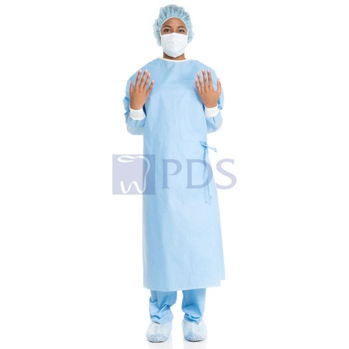 Surgical Gown, AAMI 3 Liquid Barrier Standard, Non-Reinforced, Small, Non-Sterile, 48/cs (US Only)
