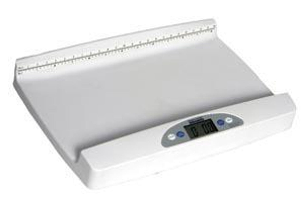 Digital Pediatric Tray Scale with Digital Height Rod, Rolling Cart, Kilograms Only (DROP SHIP ONLY)