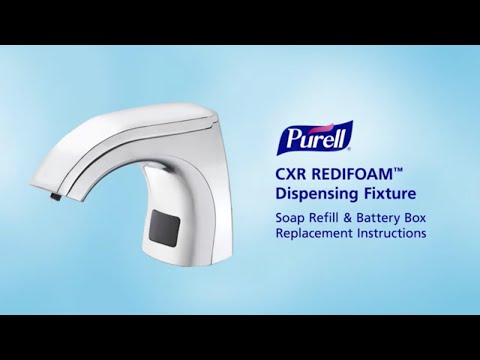 Purell CXR Redifoam Dispensing Fixture, 2000ml, Chrome, 1/cs