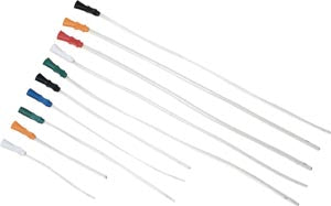 Urethral Catheter, PVC, 10 FR, Coude, 16", Universal, 30/bx