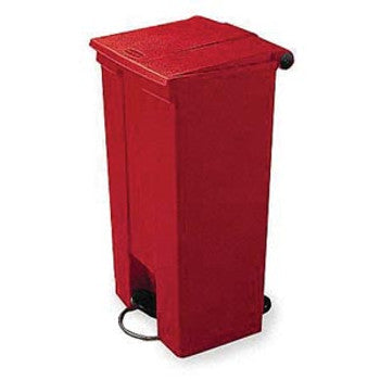 Step-on Waste Container, 12 Gallon, Red (DROP SHIP ONLY) ($1250 Minimum Order Mix & Match with Prepaid Freight to Remain at $1250) (Freight Added to Any Order Outside of Bunzl's Delivery Area)