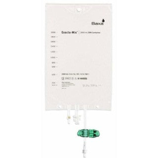 Exactamix Empty EVA Bag, 1000 ml, for use with Exactamix Compounder, Attached Bag Clamp, Sterile Fluid Path, Non-DEHP, 50/cs (Rx) (Continental US Only) (Product Access Restricted. Check with your sales rep to verify eligibility) (Item on Manufacturer Backorder - Inventory Limited when Available)