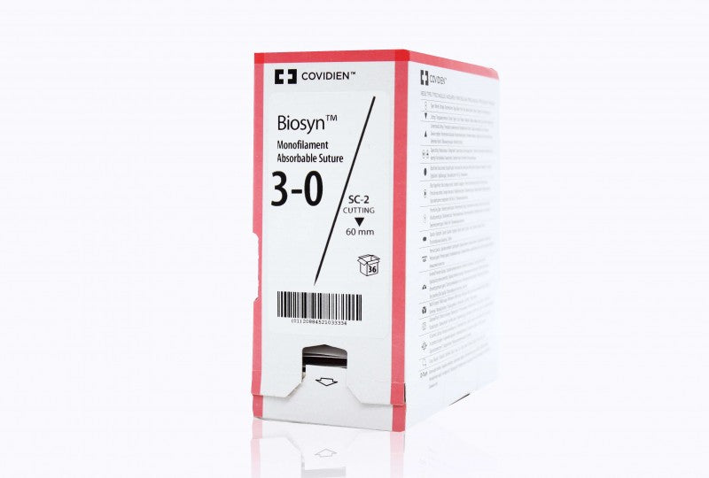 Suture, Cutting, Size 3-0, Undyed, 30", Needle SC-2, Straight, 3 dz/bx (Continental US Only)