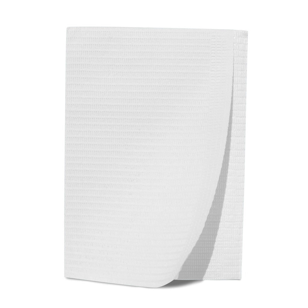 Patient Bibs, 13" x 18", White, 125/bg, 16 bg/cs (To Be DISCONTINUED)