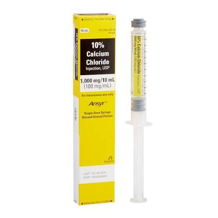 Calcium Chloride, Preservative Free 10%, 100 mg / mL Injection 10 mL(00409163110)