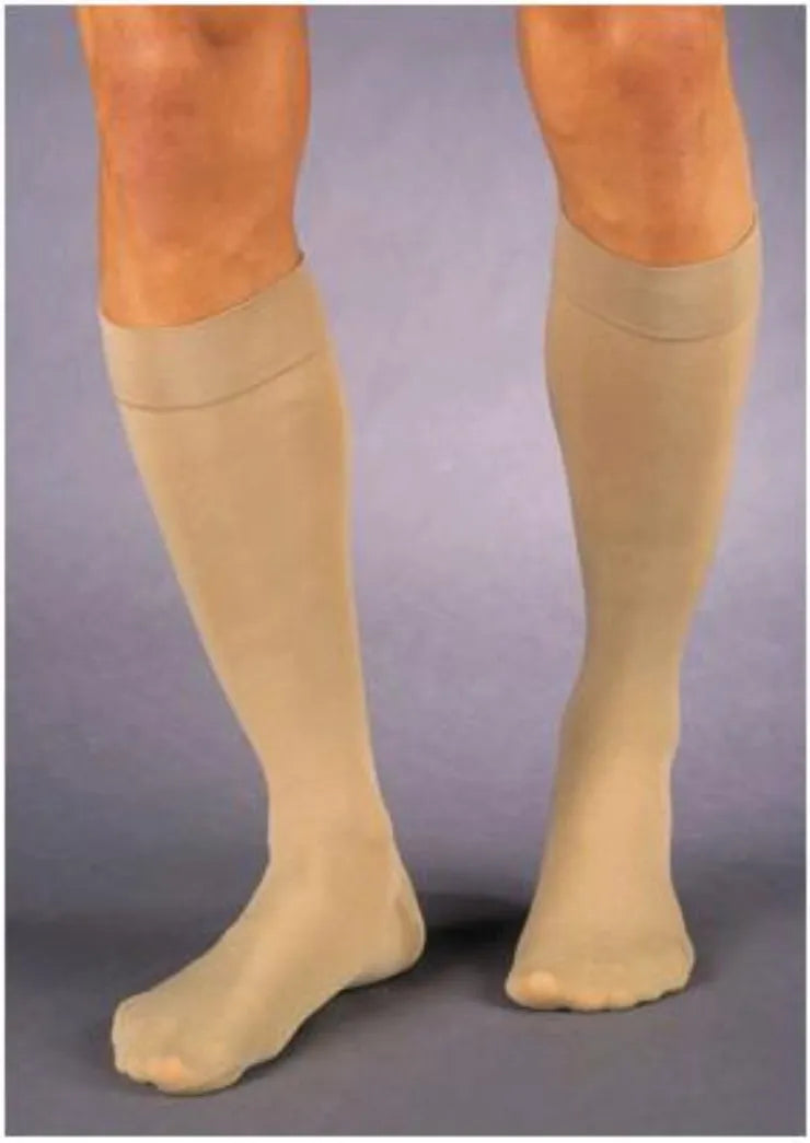 Compression Stockings, Knee High, 20-30mmHG, Closed Toe, Beige, X-Large (Continental US Only)