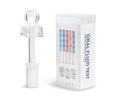 iScreen Oral Fluid Click Cube Test, for AMP50, BZO10, COC20, MET50, OPI40, OXY20 (NO THC), 25/bx (Intended for Employment and Insurance Testing ONLY - NOT FOR CLINICAL USE) (Item is Short-dated; Non-returnable) (US Only)
