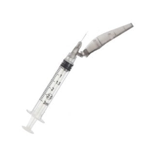 Safety Needle/Syringe Combo, 3mL, 21G x 1", 100/bx, 12 bx/cs (Continental US Only)