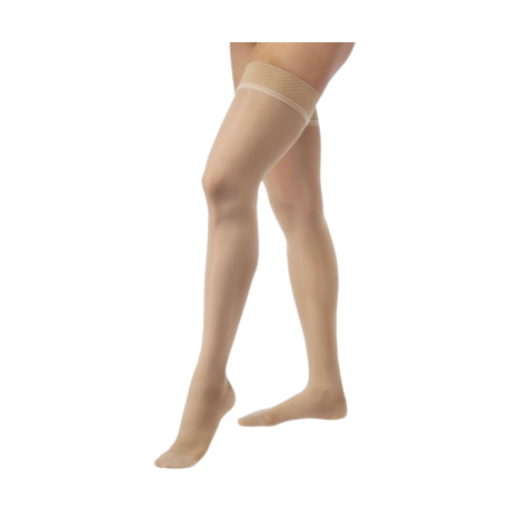 Compression Stocking, Thigh High, 30-40 mmHG, Closed Toe, Lace, Espresso, X-Large (Continental US Only)