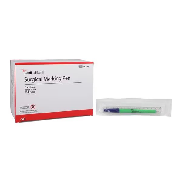 Skin Marker Regular Tip Blue Sterile, 12 BX/CA (250GPR)