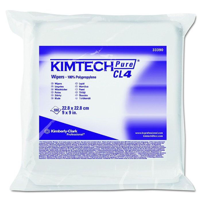 KIMTECH PURE CL4 Critical Task Wiper, White, 9" x 9", 100/pk, 5 pk/cs (Products cannot be sold on Amazon.com or any other 3rd party site) (US Only)
