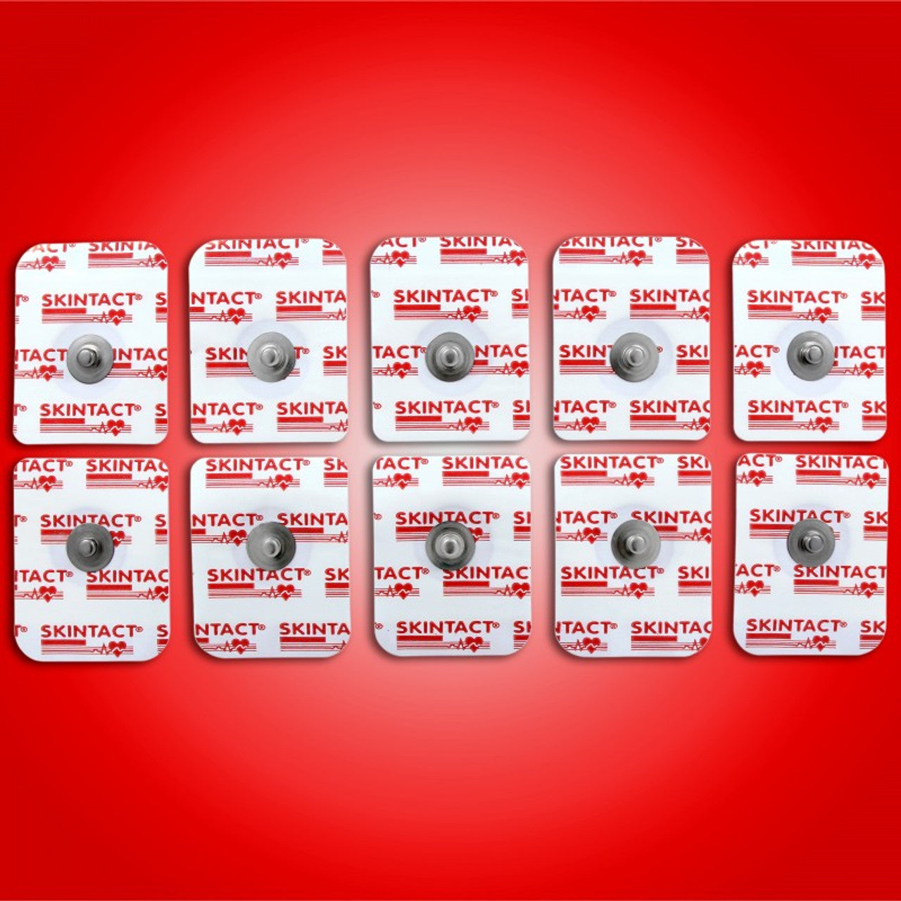 Stress Test ECG Electrode, 32 x 41mm, Aqua-Tac Solid Gel, Snap Connector, Foam Backing, 50/pch, 1500/bx