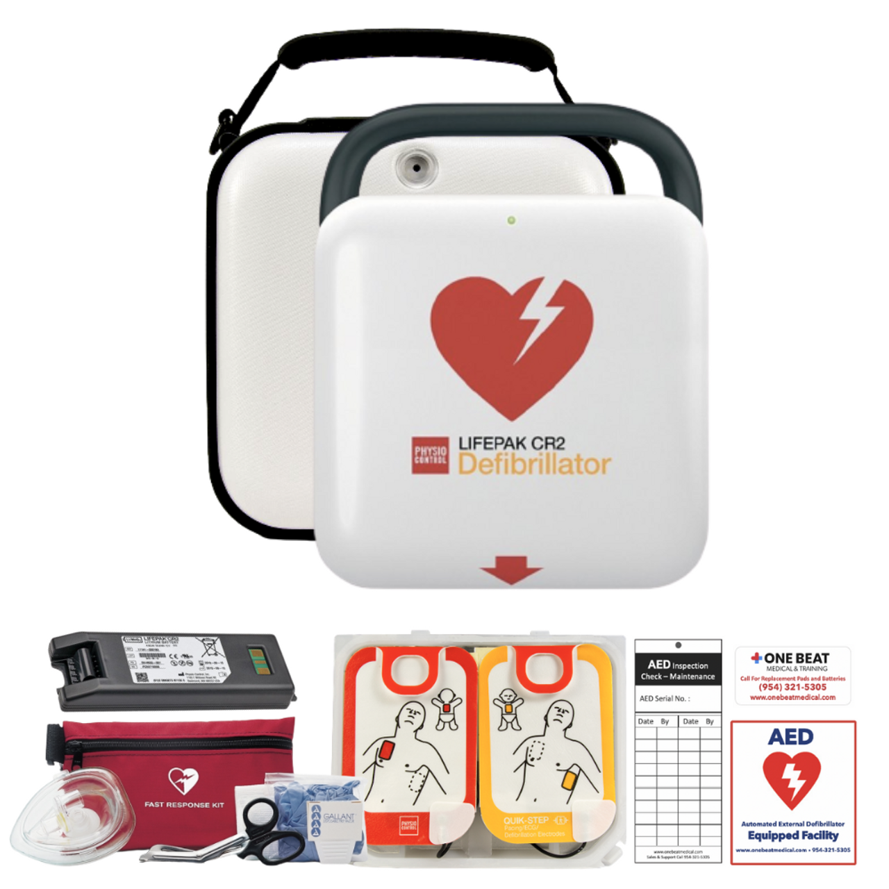 LIFEPAK CR2, Semi-Automatic, Wifi English, Handle (DROP SHIP ONLY) (Requires End User Ship to Data When Ordering) (Continental US Only) (Inventory available while supplies last, then item will be DROP SHIP ONLY)