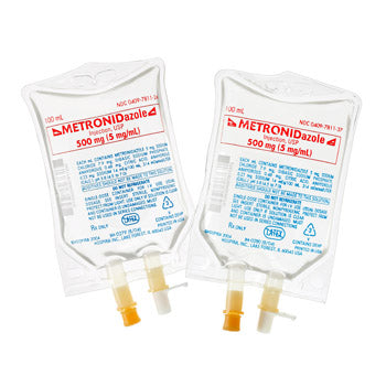 Metronidazole Injection, USP, 5 mg/ml, 100 ml Flexible Container, Quad Pack Overwrap, 80/cs (Rx) (Item is Non-Returnable) (We must have your Wholesale Drug License on File before shipping this product) (US Only, Excluding IN and ND)