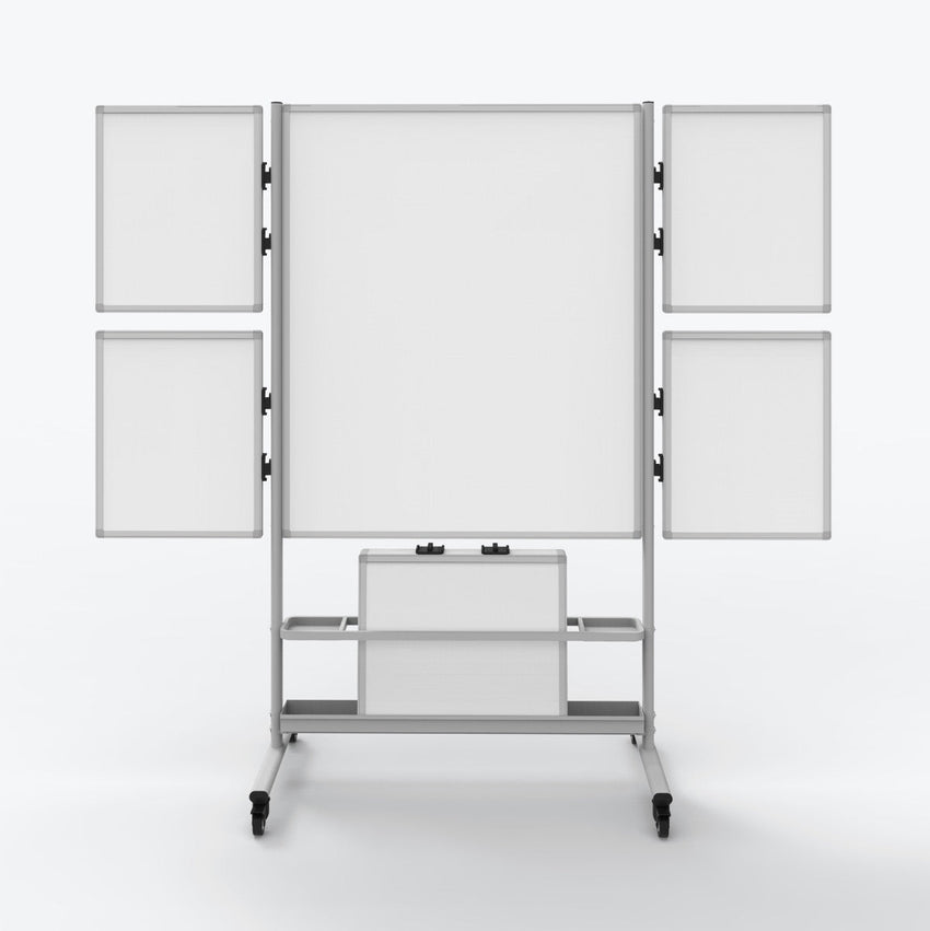 Collaboration Station, Mobile Whiteboard, 82.25"W x 23.7"D x 76.4"H