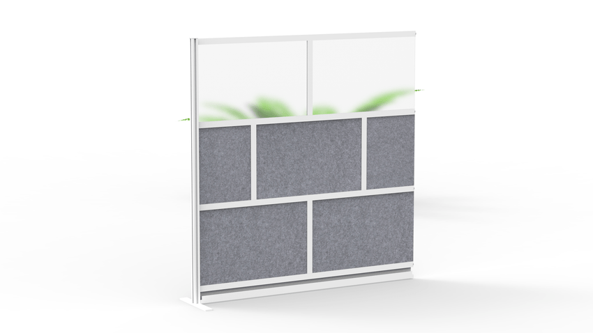 Room Divider Wall System, Add-On Wall, 70" x 70" (DROP SHIP ONLY)