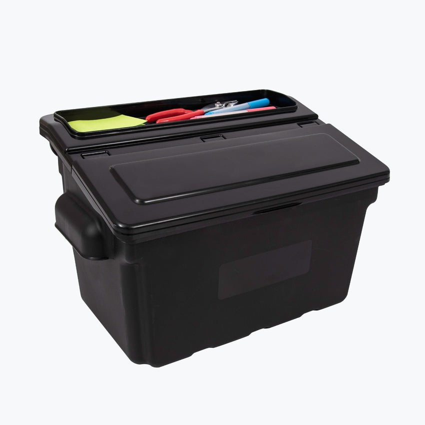 Outrigger Utility Cart Bin, Overall dimensions: 10.25 D x 14 W x 9 H, Weight Capacity 25lbs per Bin, 2-Count