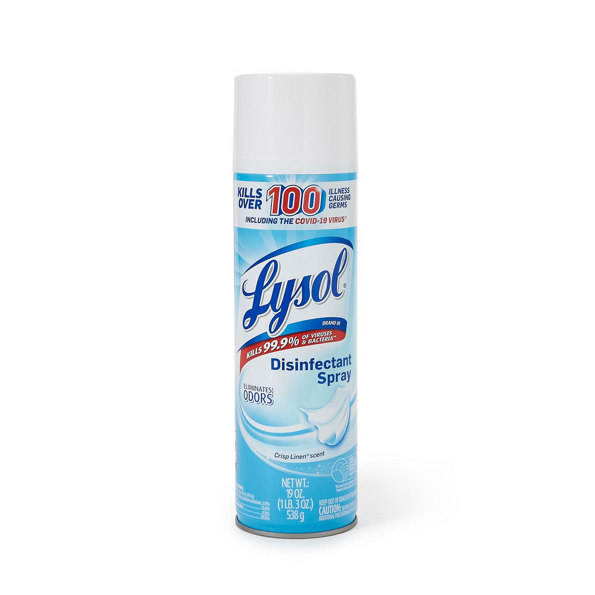 Surface Disinfectant Lysol® Alcohol Based Aerosol Spray Liquid 19 oz. Can Crisp Linen Scent NonSterile Each(RAC79329CT)