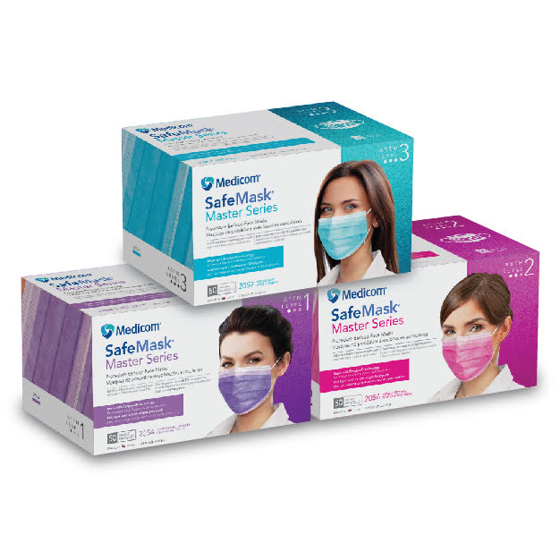 Procedure Earloop Mask, Master Series Plus, ASTM Level 2, Azalea Festival (Bright Fuschia), 50/bx, 10 bx/cs (Not Available for sale into Canada)