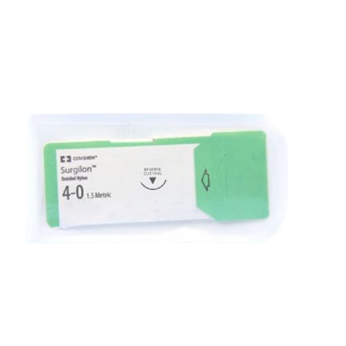 Suture, Premium Reverse Cutting, Size 5-0, Black, 18", Needle P-13, 3/8 Circle, 1 dz/bx (Continental US Only)