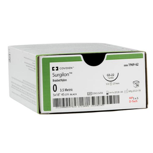 Suture, Reverse Cutting, Size 1, Black, 30", Needle GS-11, _ Circle, 3 dz/bx (Continental US Only)