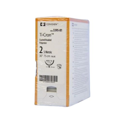 Suture, Reverse Cutting, Size 2, Blue, 30", Needle HOS-12, _ Circle, 3 dz/bx (Continental US Only)
