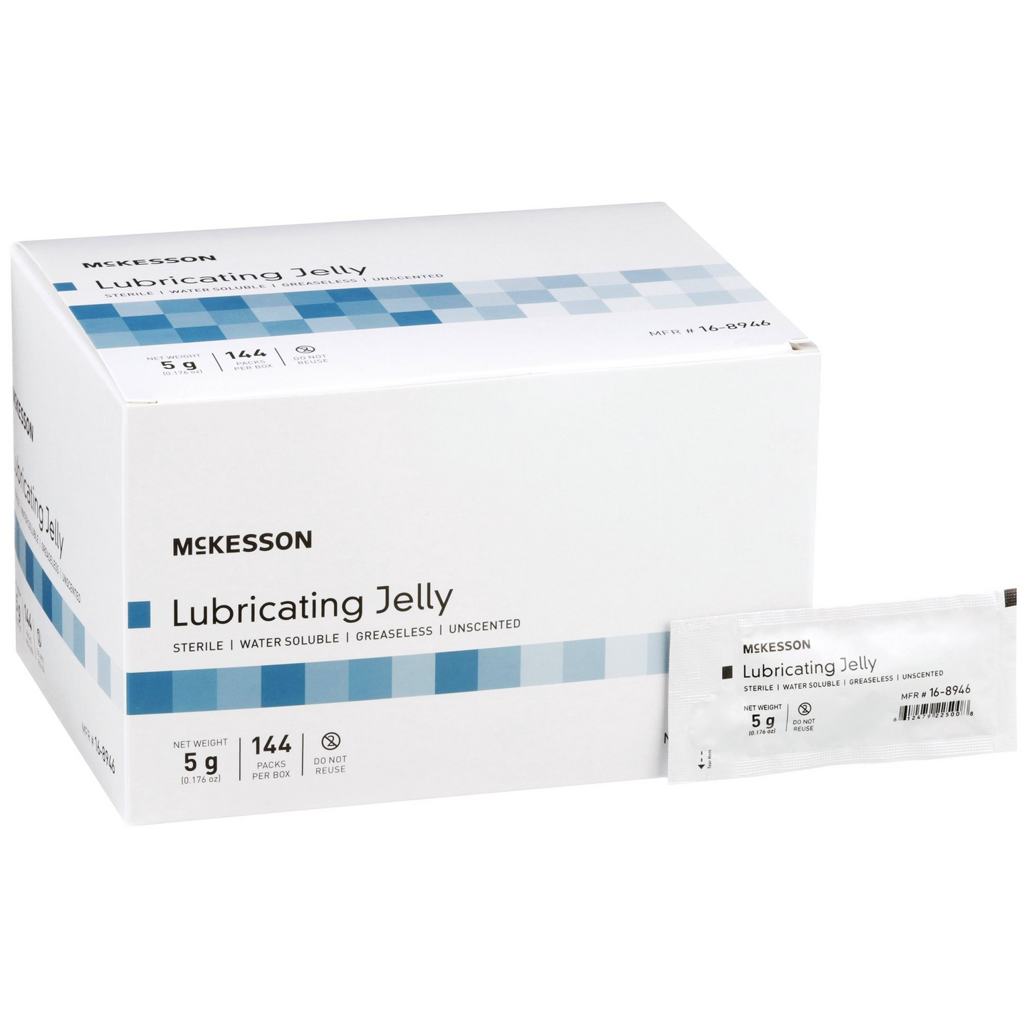 Lubricating Jelly McKesson 5 Gram Individual Packet Sterile (16-8946)