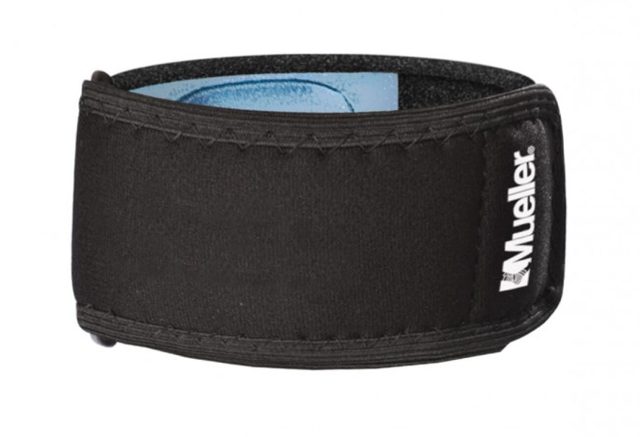 Tennis Elbow Support w/Gel Pad, Black, One Size Fits Most
