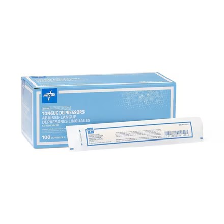Tongue Depressor 5.5 in Wood Sterile 1000/Ca (MDS202073)
