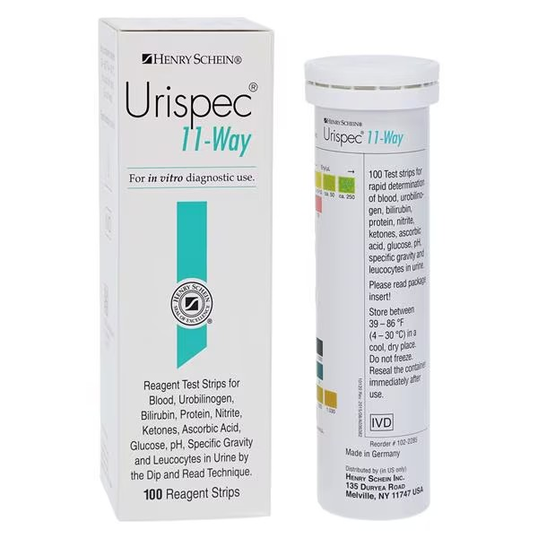 Henry Schein Urispec Urinalysis Test Strip 100/Bt (93060.2X6.1)