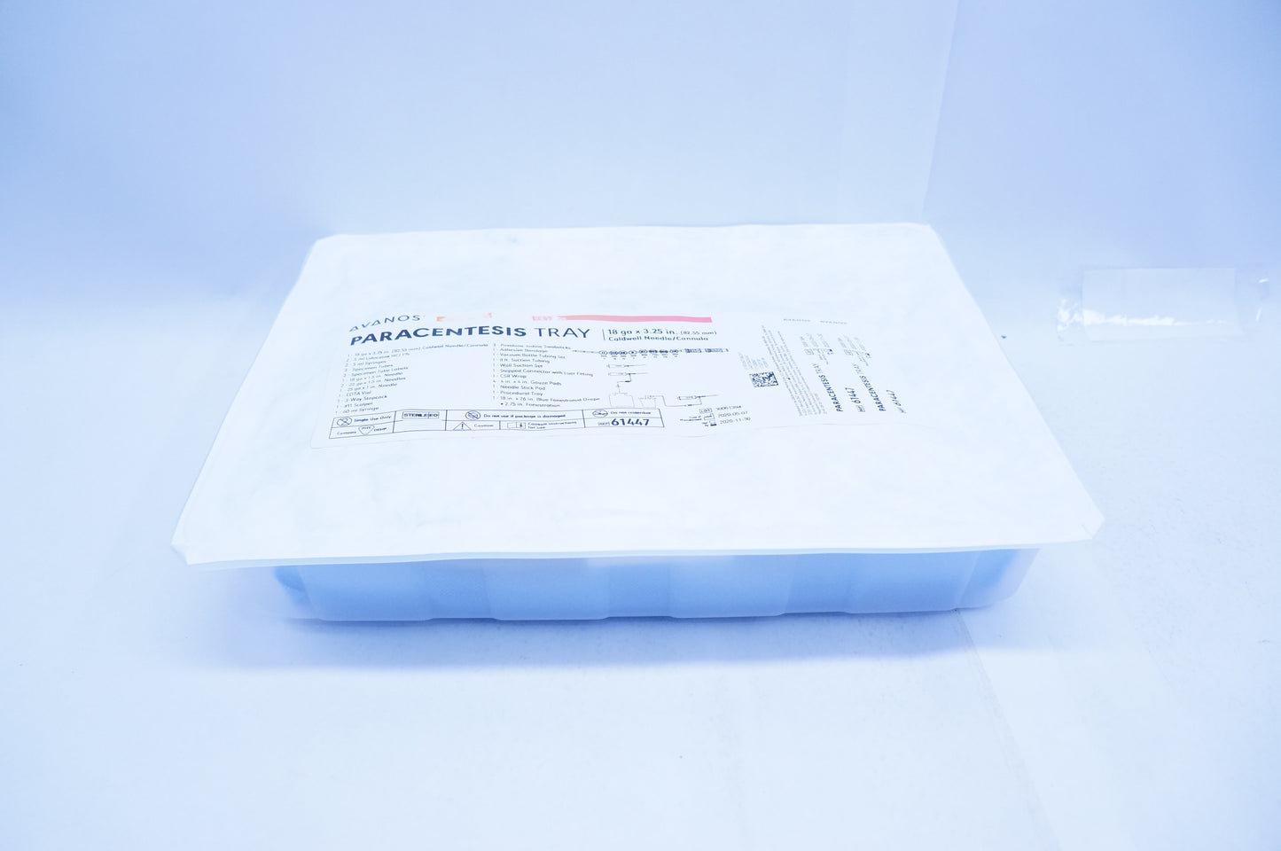 Paracentesis Tray, 18G x 3_", Disposable, Sterile, 4/cs (US Only) (Authorized Distributor Sub-Agreement Required - See Manufacturer Details Page)