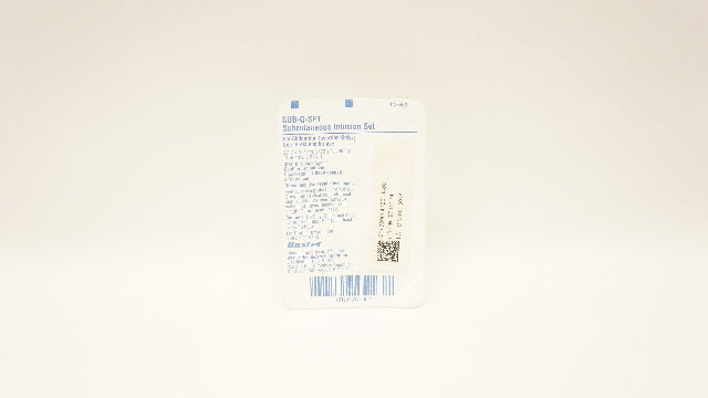 SUB-Q-SET Subcutaneous Infusion Set, 27G x 0.475" Needle, 0.24ml Volume, 42" Length, for Abdominal Insertion Only, Sterile, 30/cs