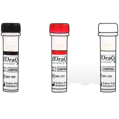 OraQuick Advance HIV Kit Controls, Includes: HIV-1 Positive Control, HIV-2 Positive Control and Negative Control