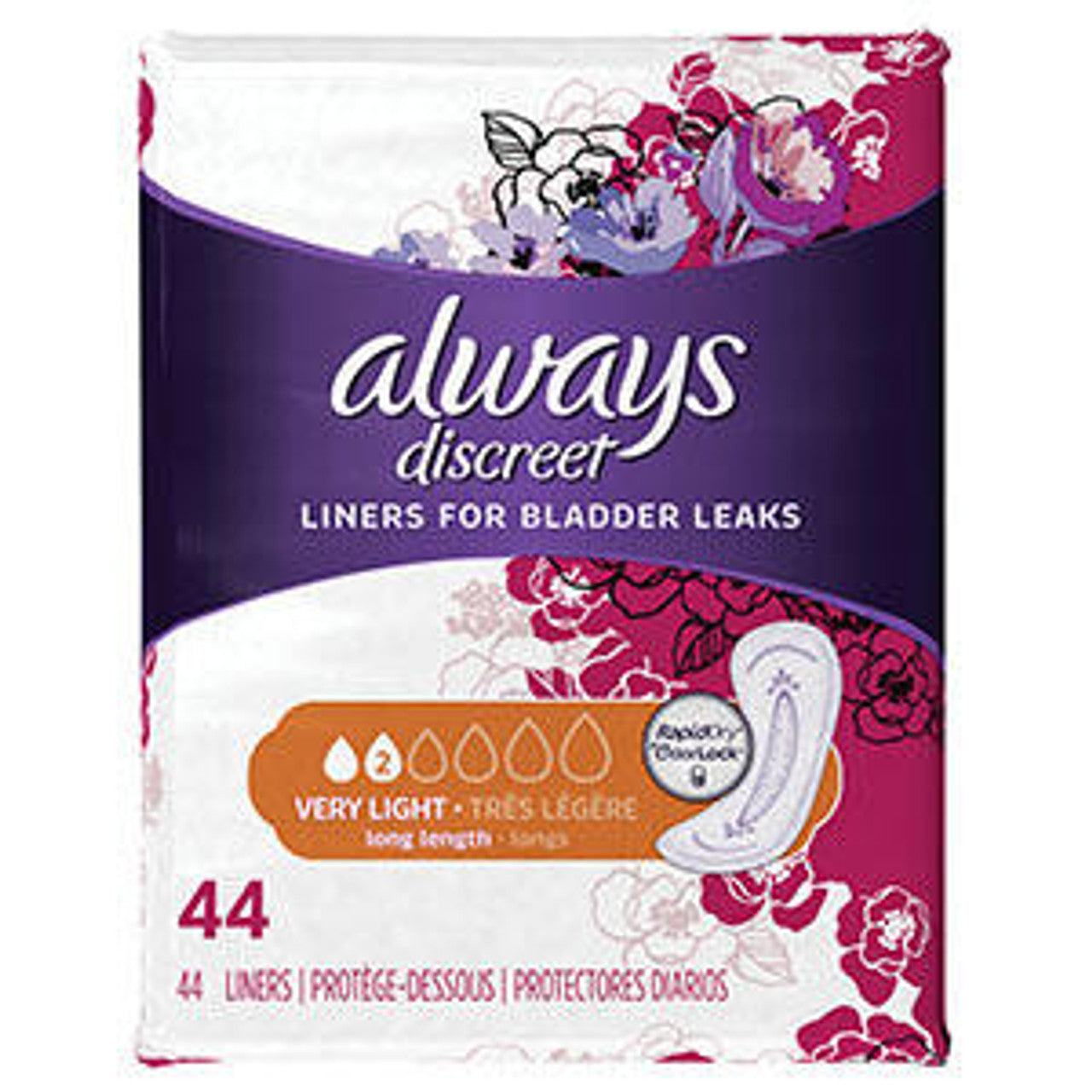 Always Discreet Pad, L3 Ultra Thin, Regular, 3 Drop, 30/pk, 3pk/cs (To Be DISCONTINUED)