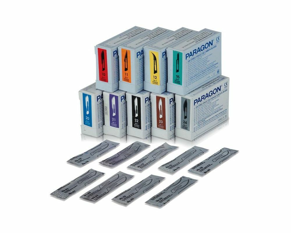 Blades, Stainless, Disposable, Sterile, Num 23, 1/pch, 100pch/cs