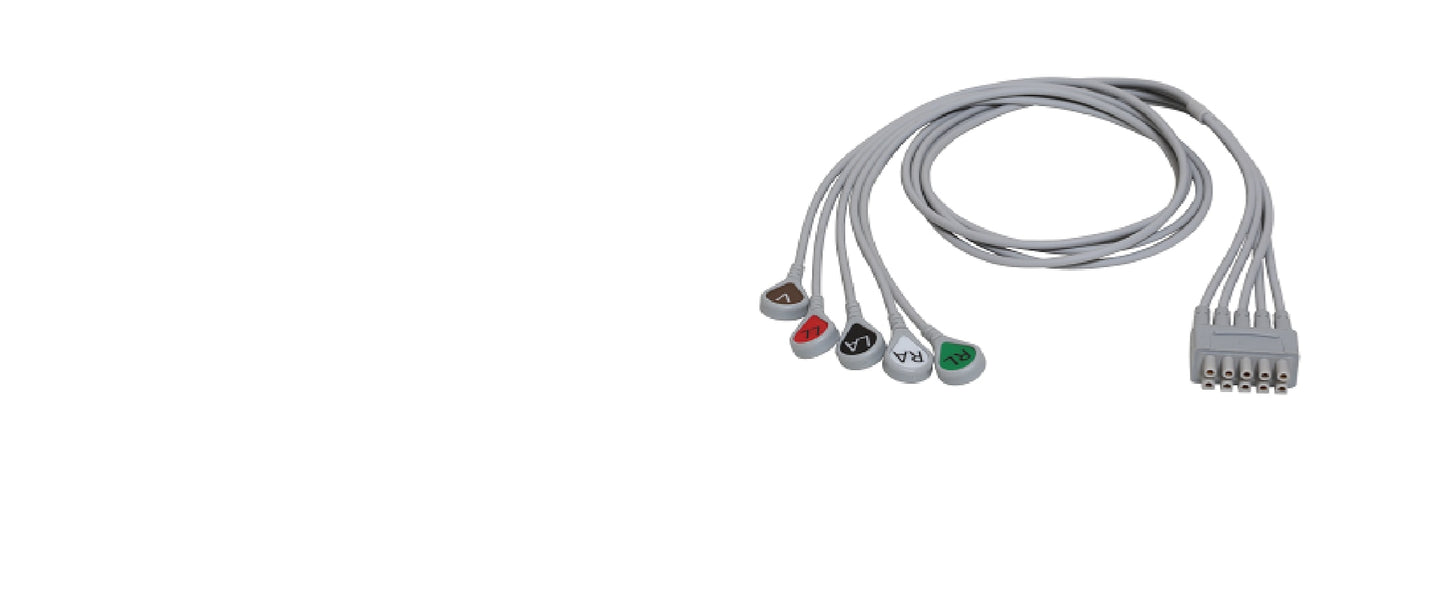 ECG Cable, Adult, AHA GE (DROP SHIP ONLY) (Continental US Only) (Not Available to Vet or Government Markets) (Pricing Listed is an Estimate and may Change without Prior Notification; Please Contact your GE Sales Rep for an Accurate Price Quote)