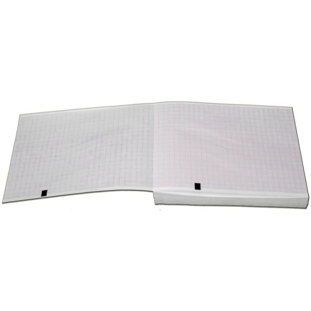 Thermal Paper, Cued, Z-Fold, 4.25in x 5.5in (108mm x 140mm), For Use with ELI 150 & ELI/BUR 150c, 200sheets/pk, 24pk/cs (US Only)