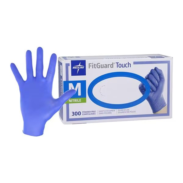 Nitrile Exam Gloves Medium Non-Sterile 300/bx, 10bx/cs (FG3002)