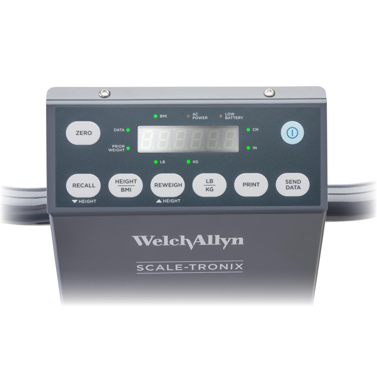 Oversized Wheelchair Scale with Standard Weight (lb/kg) (X), Printer (P) and Line Cord IEC Plug Type-B (B) (US Only)