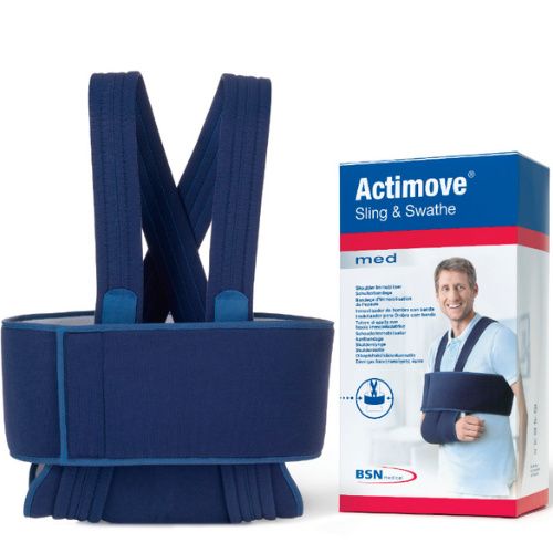 Arm Sling & Swathe, Deluxe, Black, Medium (Continental US Only) (Continental US Only)