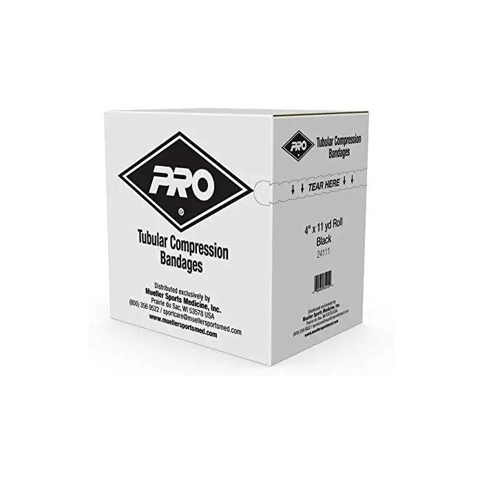Tubular Compression Bandage, 4", Black (Products are only available for sale in the U.S. Products cannot be sold on Amazon.com or any other 3rd party platform without prior approval by Mueller.)