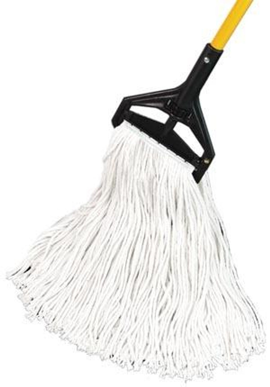 Wet Mop, 4-Ply, Synthetic Blend, Natural, 1 1/4" Headband, Single Tailband, Large (DROP SHIP ONLY from Golden Star, Inc. - $100 minimum order for prepaid freight outside the continental U.S., $100 dollar minimum order inside the continental U.S.)