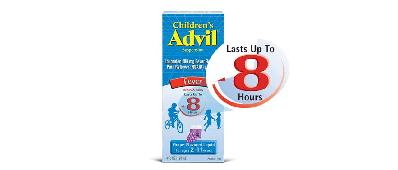 Advil Children's Suspension, Grape flavored, 4 oz btl, 36/cs (Available for sale in US only) (Products cannot be sold on Amazon.com or any other third Party sites.) (Item is Non-Returnable)