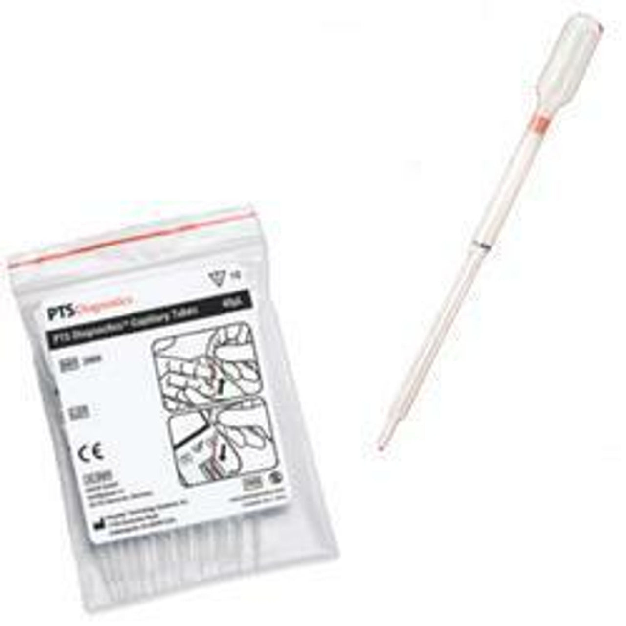 Capillary Tube, 40ul, Glass Tube w/ Plastic Bulb, 16/bg (Distributor Agreement Required - See Manufacturer Details Page) (Not Available For Sale into Canada)