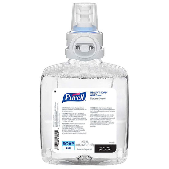 Purell Healthcare CRT HEALTHY SOAP High Performance, Foam, LTX-12, Clear, 1200 ml, 2/cs