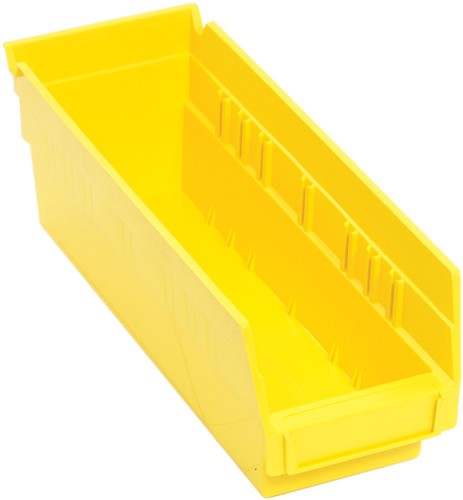 Shelf Bin, 11 5/8" x 4 1/8" x 4", Red, 36/ctn (DROP SHIP ONLY)